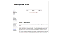 Desktop Screenshot of brandywinehuntde.com